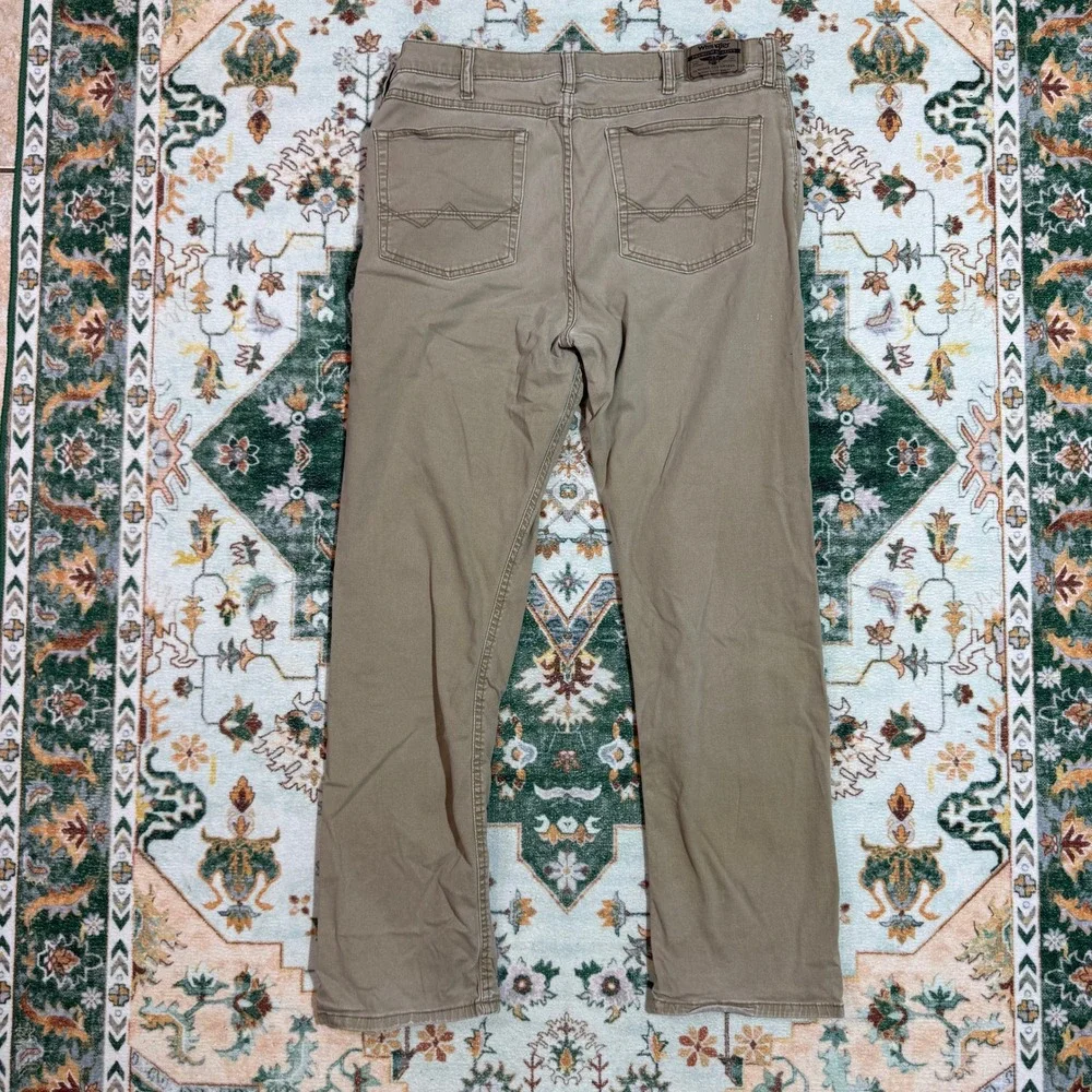 Wrangler Slim Straight Tan Casual Pants Mens Size‎ 36x30